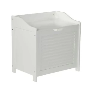 image of Premier Housewares Laundry Storage Cabinet with Hinged Lid