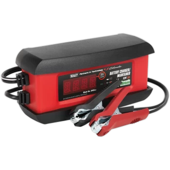 image of Sealey SPI3S Car Battery Charger and Maintainer 12v