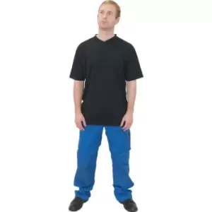 Image of Function V Neck XXL Black T-Shirt - Black - Tuffsafe