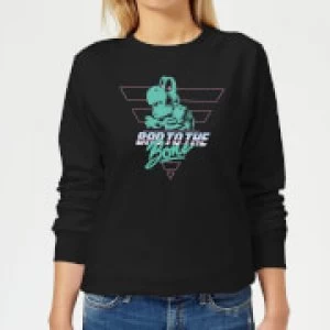 Image of Nintendo Super Mario Bad To The Bone Womens Sweatshirt - Black
