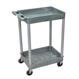 Image of Slingsby Heavy Duty Three Tier Plastic Trolley - Black