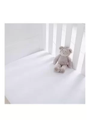 Image of Silentnight Pack Of 2 Jersey Fitted Cot Bed Sheets
