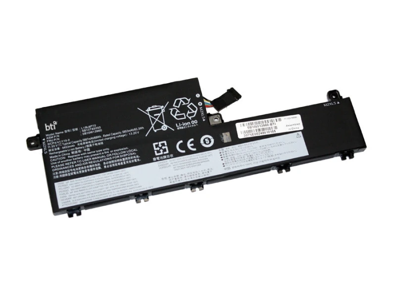 Image of BTI BTI 68Wh 6 cell SB10T83204 compatible battery for Lenovo 21DA001CUS THINKPAD T15P GEN 3 21DB THINKPAD T15P GEN 3 21DA THINKPAD T15P GEN 2 21A8 5B1