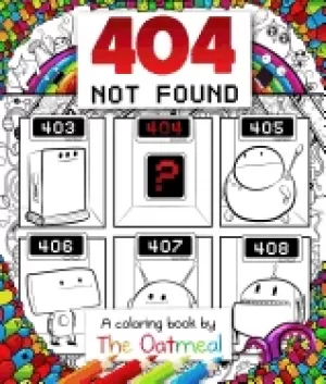 Image of 404 not found a coloring book by the oatmeal