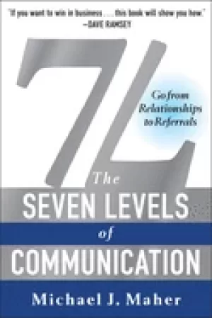 Image of 7l the seven levels of communication go from relationships to referrals