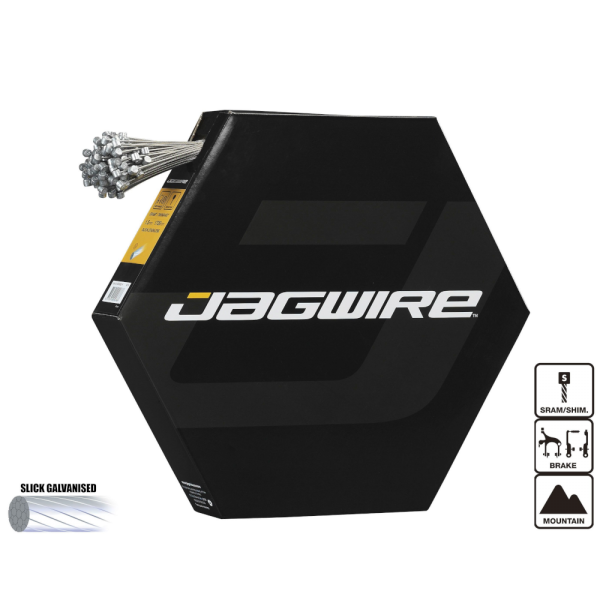 Image of Jagwire Basics MTB Brake Inner Barrel Cables Galvanised 2000mm SRAM/Shimano Workshop Filebox (x100)