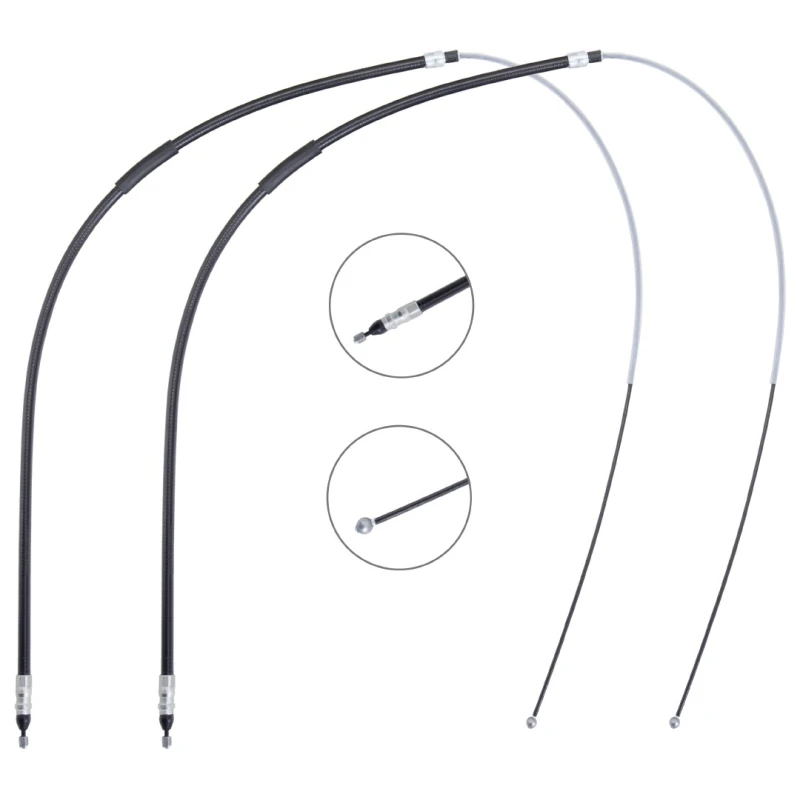 Image of RIDEX 124C1207 Brake Cable Right Rear, 1434/755+1434/755mm Cable,parking brake (124)