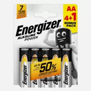 Image of Energizer AA Batteries - Pack of 4 + 1