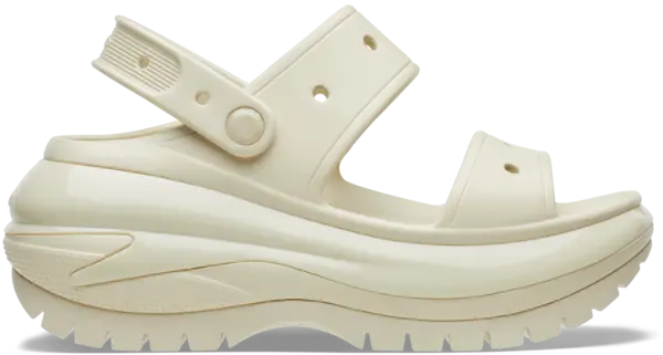 Crocs Unisex Mega Crush Sandals Bone W6/M5