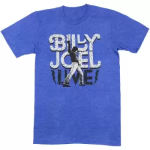 image of Billy Joel - Glass Houses Live Unisex X-Large T-Shirt - Blue