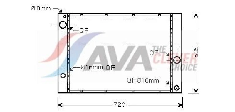 Image of Engine radiator AVA COOLING SYSTEMS BWA2338
