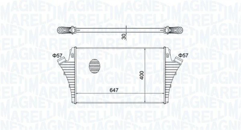 Image of MAGNETI MARELLI Intercooler MAGNETI MARELLI 351319204650
