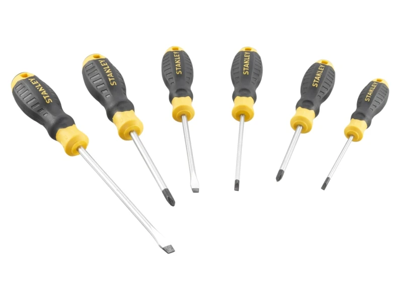 Image of STANLEY Hand Tools CUSHION GRIP Screwdriver Set, 6 Piece STHT16165-0