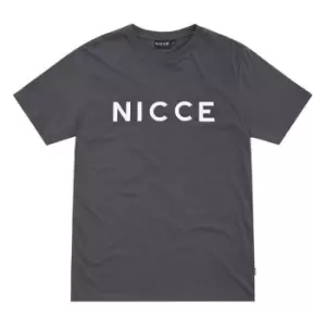 image of Nicce Original Logo T Shirt - Grey