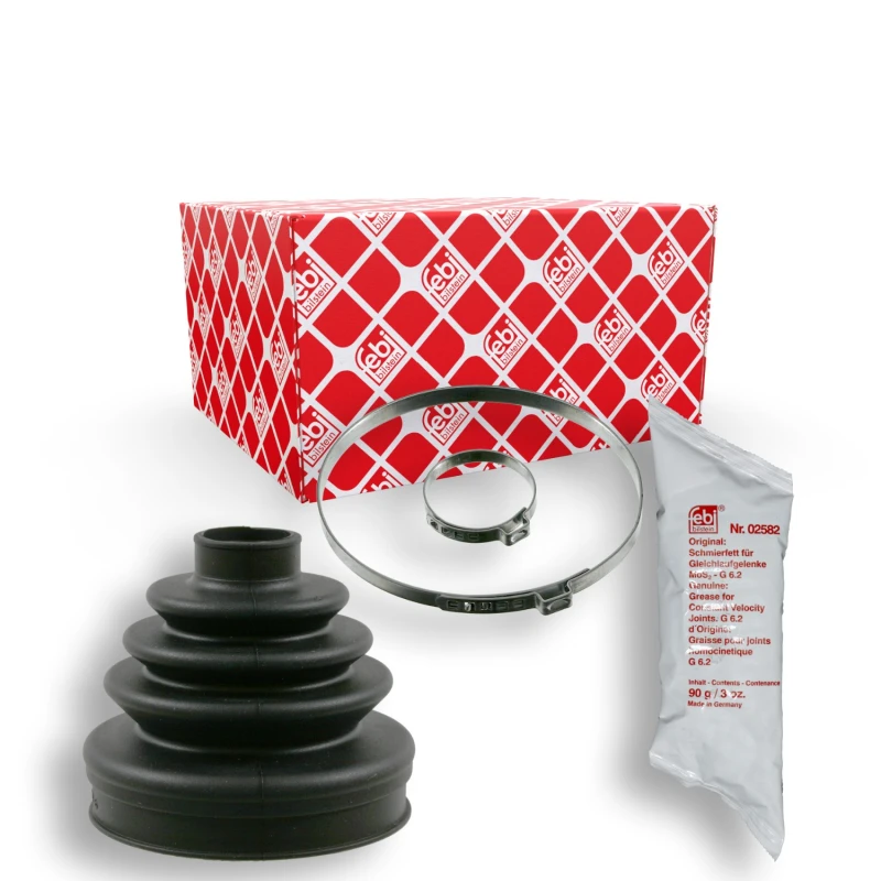 Image of FEBI BILSTEIN 22089 CV Boot Wheel Side, Rubber Rubber Bellow,drive shaft (194)