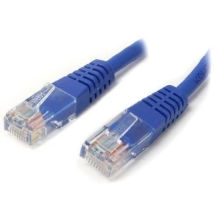 Image of StarTech 10ft Cat5e Blue Molded RJ45 UTP Cat 5e Patch Cable
