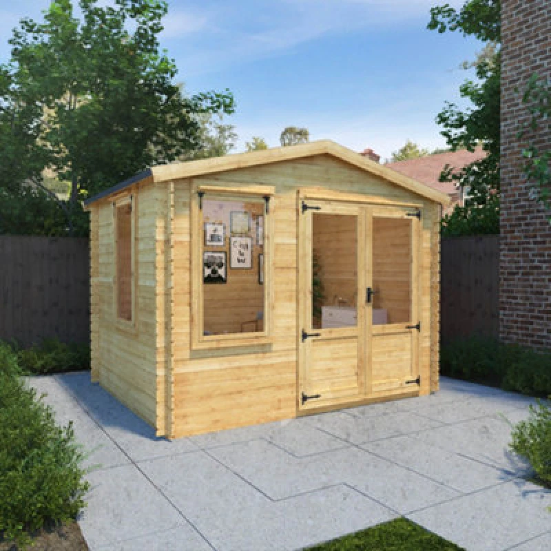 Image of Mercia With Double Door Apex Wooden Cabin (H)2642mm X (W)3445mm