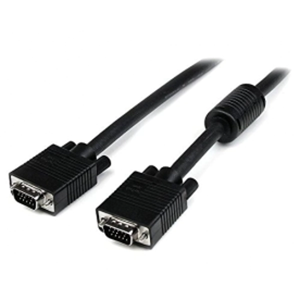 image of StarTech HD15 MM Coax High Resolution Monitor VGA Cable 1m