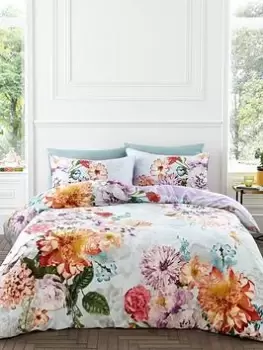 Image of Hyperion Amaranth 100% Cotton Sateen Duvet Cover Set
