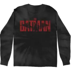 Image of DC Comics - The Batman Logo Unisex Large Long Sleeved T-Shirt - Black