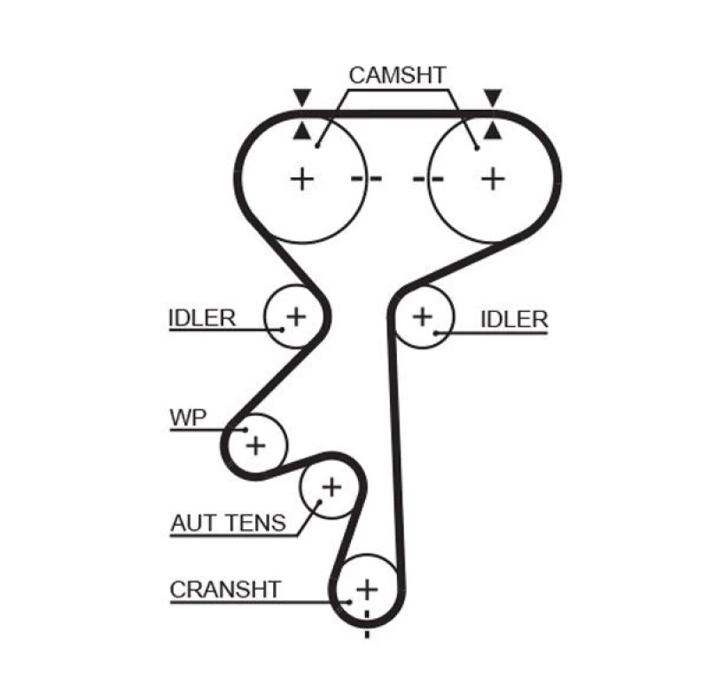 Image of GATES Timing Belt GATES 5461XS