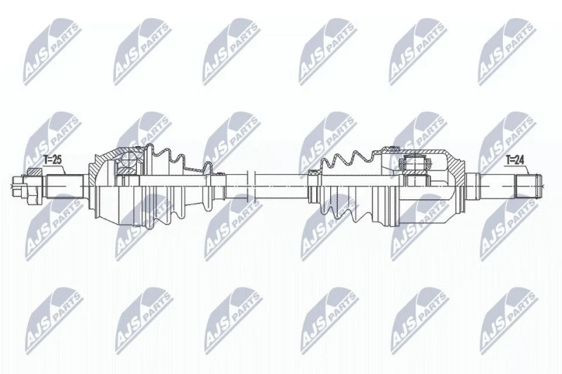 Image of NTY NPW-FT-047 Drive shaft Front Axle Left Drive Shaft (13)