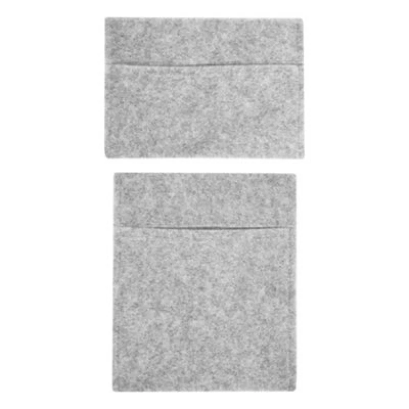 Image of Monstershop Fabric Tool Storage Pouches - Silver Grey Grey unisex