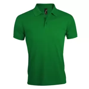 Image of SOLs Mens Prime Pique Plain Short Sleeve Polo Shirt (4XL) (Kelly Green)