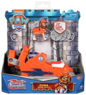 Image of PAW Patrol Rescue Knights Zuma Transforming Toy Car