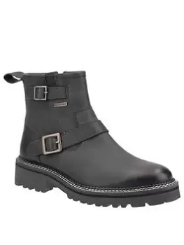 image of Cotswold Combe Biker Boot - Black, Size 5, Women