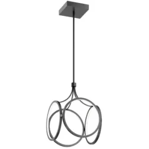 Image of Kichler Ciri Integrated LED Pendant Ceiling Light Matte Black, 3000K
