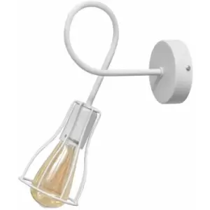 Image of Helam Oxford Wall Lamp White 10cm