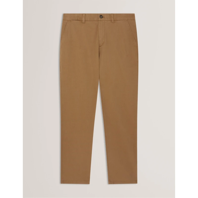 Image of Ted Baker Mens Slim Fit Chinos Tan male S (2)