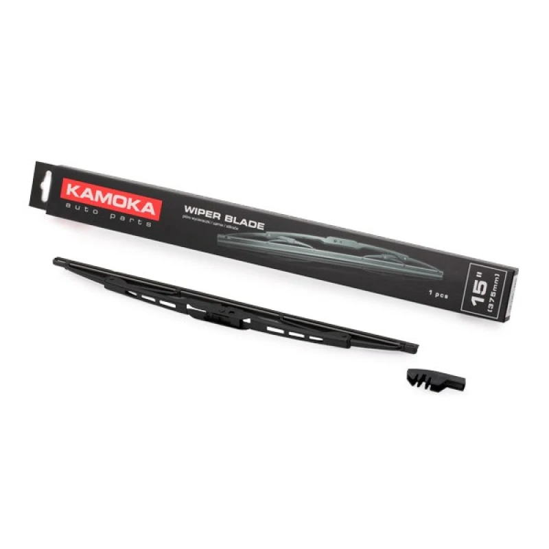 Image of KAMOKA 26375 Wiper blade Front, 375mm, Standard Wiper Blade (298)