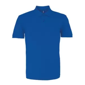 image of Asquith & Fox Mens Organic Classic Fit Polo Shirt (XL) (Bright Royal)