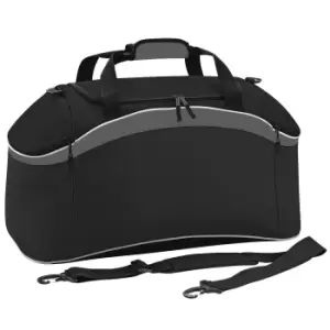 BagBase Teamwear Sport Holdall / Duffle Bag (54 Litres) (Pack of 2) (One Size) (Black/ Graphite Grey/ White)