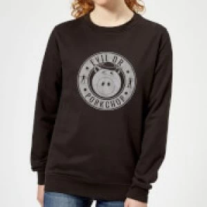 image of Toy Story Dr Porkchop Womens Sweatshirt - Black