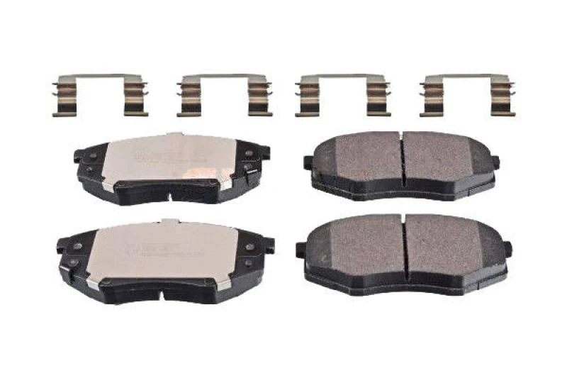 Image of SWAG 33 10 5091 Brake pad set Front Axle, with acoustic wear warning, with staples Brake Pad Set,disc brake (402)