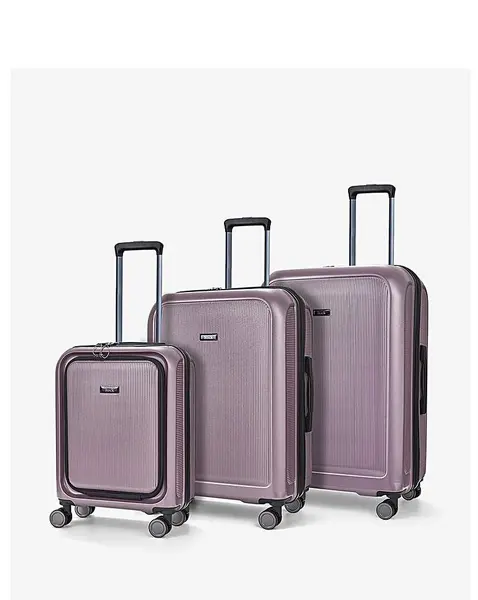 image of Rock Rock Austin Purple Luggage 3pc set Purple EA61601