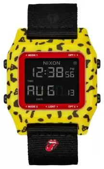 Image of Nixon A1358-887-00 Rolling Stones Staple Yellow Case Watch
