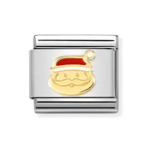 Image of Nomination Classic Gold Santa Claus Charm