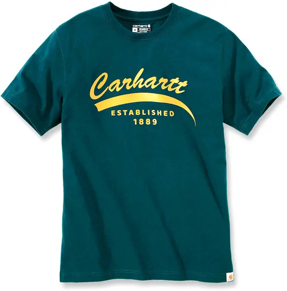 Image of Carhartt Relaxed Fit Heavyweight Graphic T-Shirt, blue, Size S