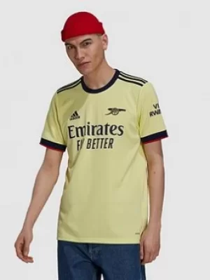 Image of adidas Arsenal Mens 21/22 Away Shirt, Yellow, Size 2XL, Men