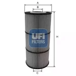 Image of 2517000 UFI Oil Filter Oil Cartridge