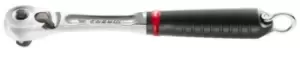 image of Facom Height Safe 1/2 in Ratchet Handle, Square Drive With Bi-material Elastomer Handle