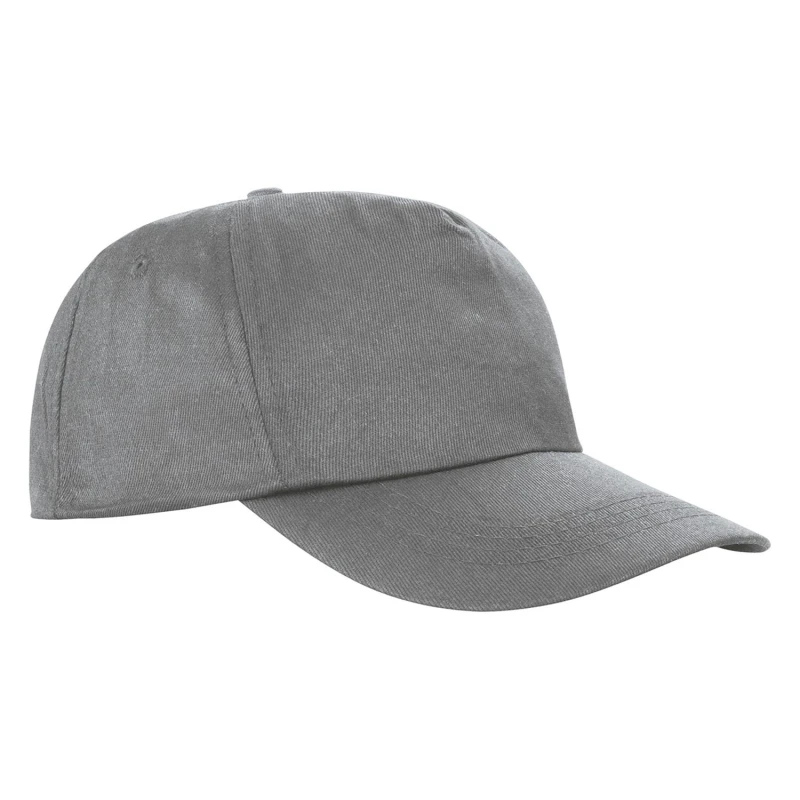 Image of Result Result Men Houston 5 Panel Cap in Mid Grey Mid Grey One Size Male 5063693969196