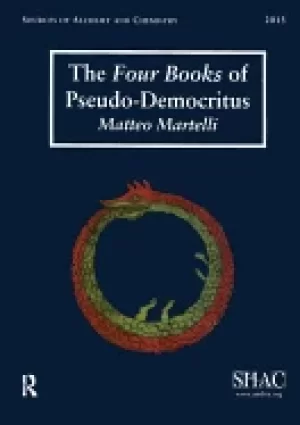 Image of four books of pseudo democritus sources of alchemy and chemistry sir robert