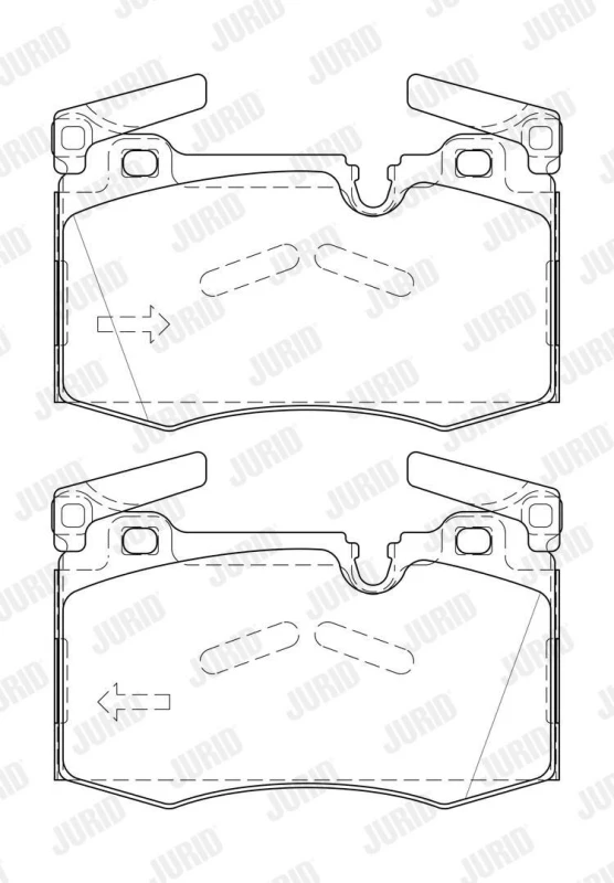 Image of Brake pad set JURID 573423J