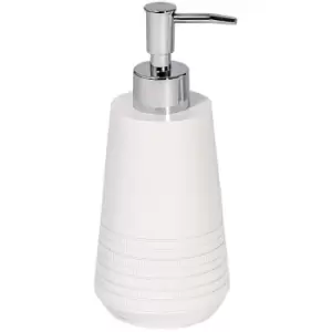 image of Strata White Resin Liquid Soap Dispenser - White