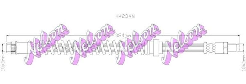 Image of Brake hose KAWE H4234N